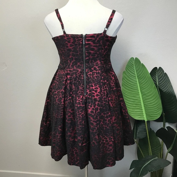 Torrid X Betsey Johnson Red Leopard Mini BabyDoll Dress - Size 12 - Picture 5 of 6